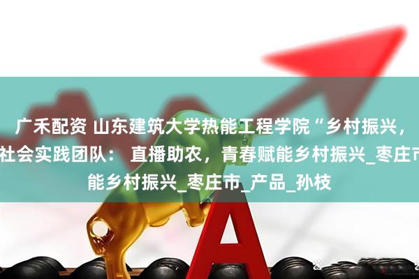 广禾配资 山东建筑大学热能工程学院“乡村振兴，‘枣’有所成”社会实践团队： 直播助农，青春赋能乡村振兴_枣庄市_产品_孙枝